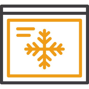 vektör kar tanesi simgesi, vektör illüstrasyonu