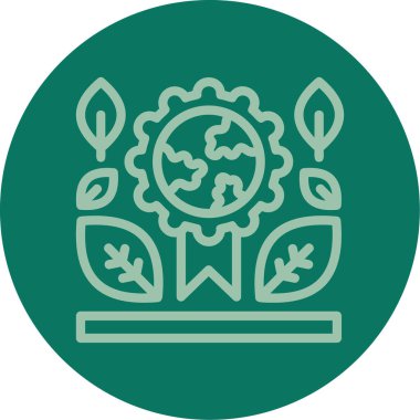 Vektör simgesinde eşsiz bir bitki