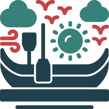 tekne simgesi, vektör illüstrasyonu