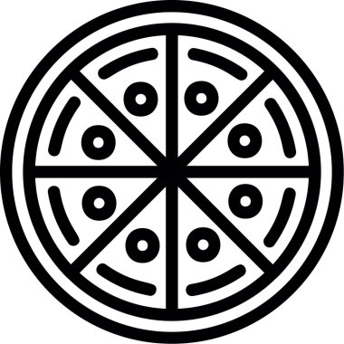 pizza. Web simgesi basit illüstrasyon