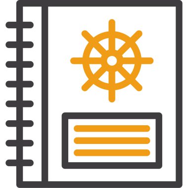 Gemi simgesinin vektör illüstrasyonu