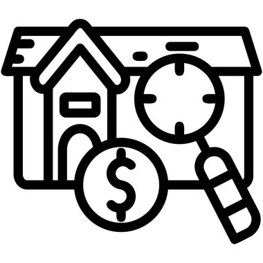 Ev saati simgesi. Beyaz arkaplanda izole edilmiş web tasarımı için ev saati ev vektör simgesi