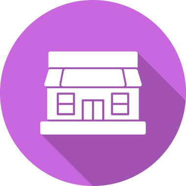 Dükkan. Web simgesi basit illüstrasyon