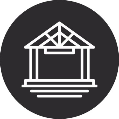 Yapı simgesinin vektör illüstrasyonu