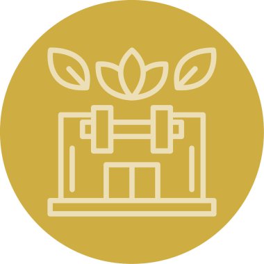 Bir hediye kutusu simgesinin vektör çizimi