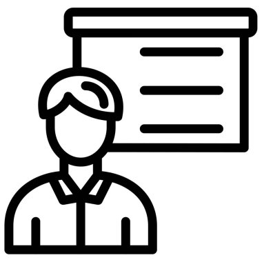 Yönetici simgesi, vektör illüstrasyonu