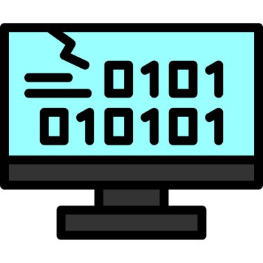 Bilgisayar monitörü simgesi. web tasarımı için bilgisayar görüntüleme vektör simgesi