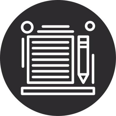 Belge simgesinin vektör illüstrasyonu