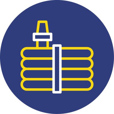 Gaz b simgesinin vektör çizimi