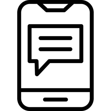 Sohbet mesajı. Basit tasarım