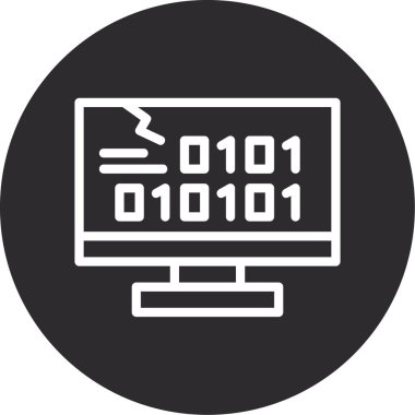 Moda biçimi izole edilmiş arkaplanda kod kod simgesi