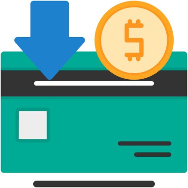 Bankacılık simgesi, vektör illüstrasyonu