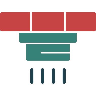 Düz biçimli sunucu veri sunucusu simgesi