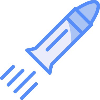 roket simgesi modern vektör illüstrasyonu