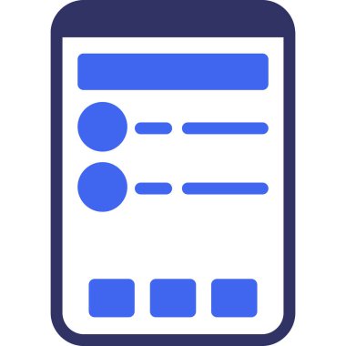 Cep telefonu. Basit resimleme