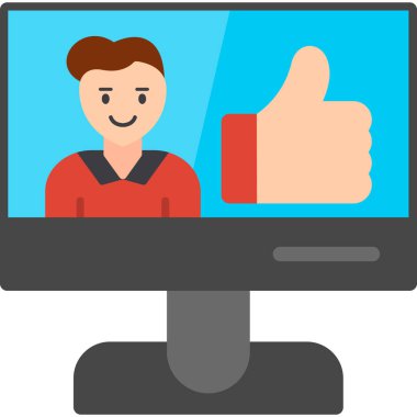 Video konferans vektör simgesi