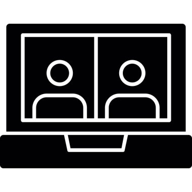 izleyici simgesi, vektör illüstrasyonu