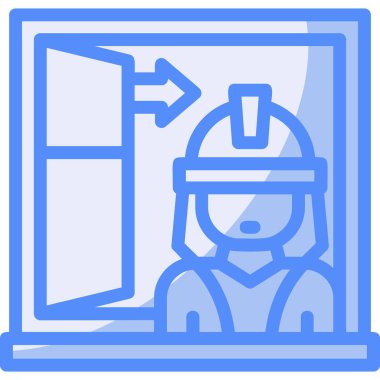 Mühendis simgesi tasarımı vektör çizimi