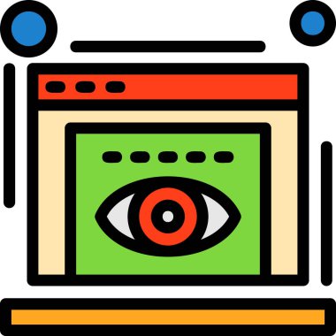 Bilgisayar monitör web simgesi