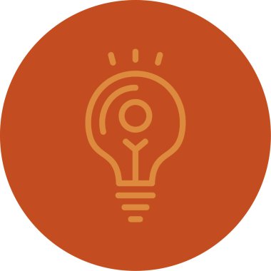 lamba ampul ikonu vektör illüstrasyonu