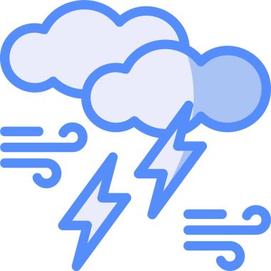 Hava tahmini simgesi - ana hatlar biçiminde