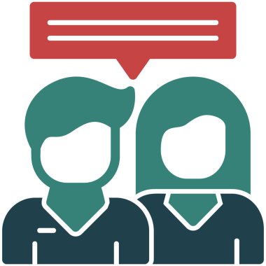 çift simgesi, vektör illüstrasyonu