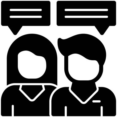 İnsan simgesinin vektör illüstrasyonu