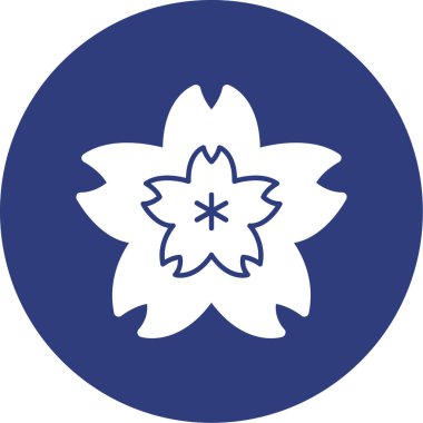 çiçek simgesi vektör illüstrasyonu