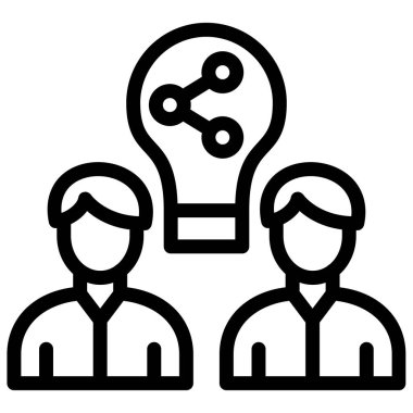 Fikir ikonu. Tasarım. vektör illüstrasyonu.