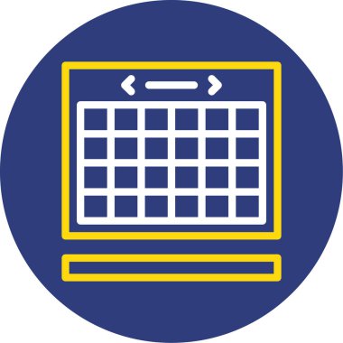 Takvim simgesi. özet takvim çizelgesi