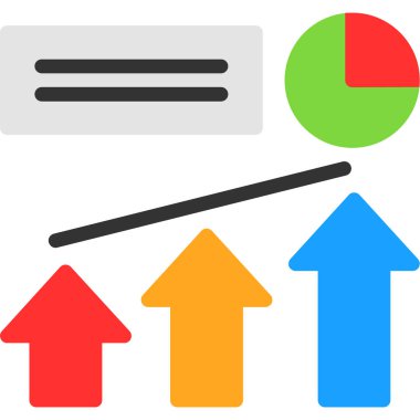çubuk grafik çizelgesi vektör simgesi