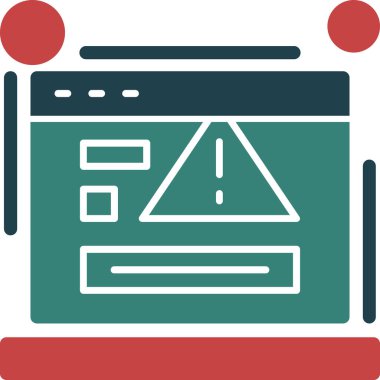 Tarayıcı hata simgesi ile doldurulmuş dış hat biçimi