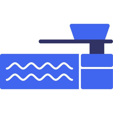 Su damlası. Web simgesi basit illüstrasyon