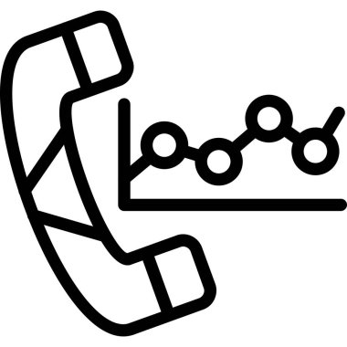 Çağrı merkezi simgesi ana hat biçiminde