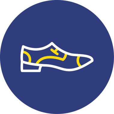 Ayakkabı. Web simgesi vektör illüstrasyonu