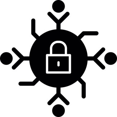 kilit simgesi, vektör illüstrasyonu