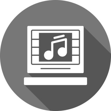 Vektör müzik simgesi illüstrasyonu