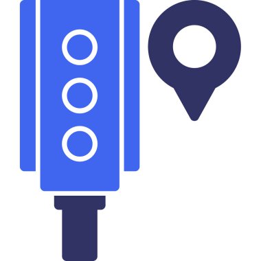 konum pin web simgesi basit illüstrasyon