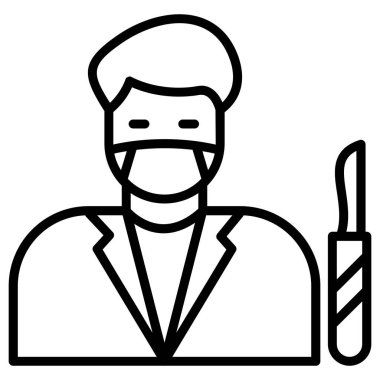 dişçi dişçi ikonu ana hatlarıyla