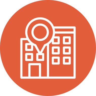 konum pin simgesi vektör illüstrasyonu