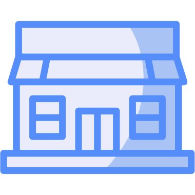 Eve. Web simgesi basit illüstrasyon