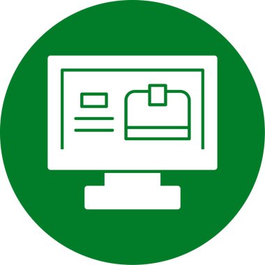 vektör lcd simgesi illüstrasyonu