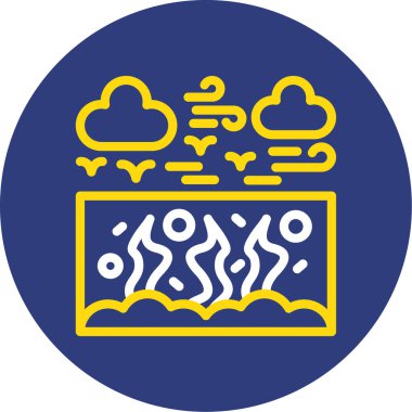 Bulut simgesi vektör illüstrasyonu