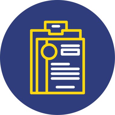 Belge simgesinin vektör illüstrasyonu