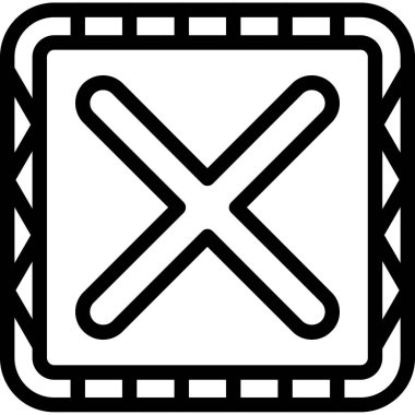 İptal et. Web simgesi vektör illüstrasyonu