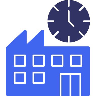 Bina. Web simgesi basit illüstrasyon