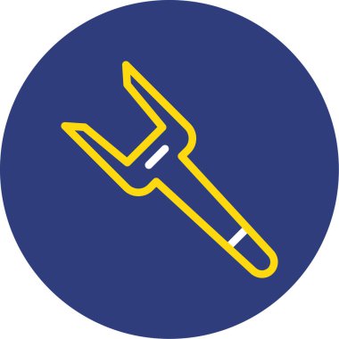 Bir düzlem simgesinin vektör çizimi