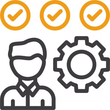 Müşteri hizmetleri, web simgesi basit tasarım