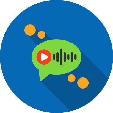 Sohbet simgesi vektör illüstrasyonu