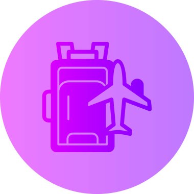 modern illüstrasyon, basit seyahat simgesi